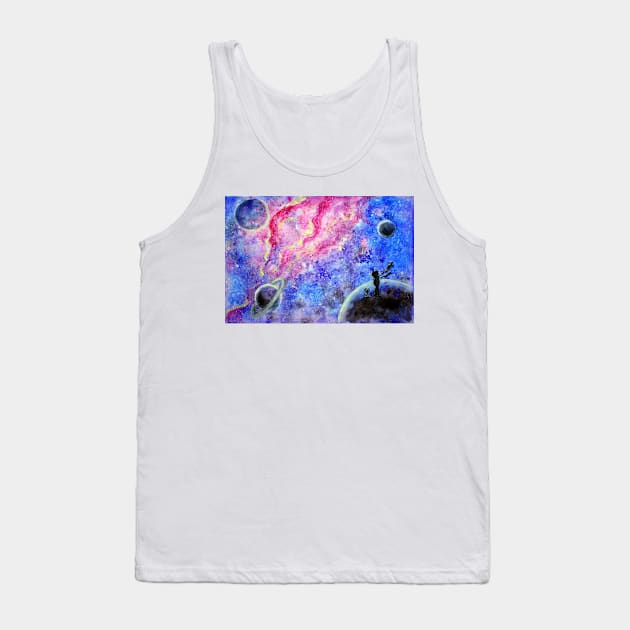 Space. Universe. based on the work of Antoine de Saint-Exupery "The Little Prince". Tank Top by GalinART